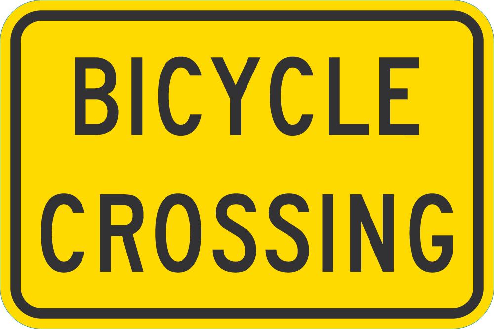 Bicycle Crossing Traffic Sign