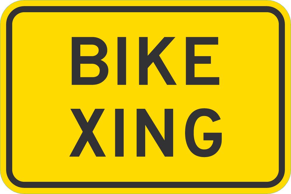 Bike Xing Traffic Sign
