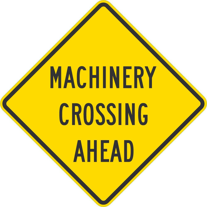 Machinery Crossing Traffic Sign