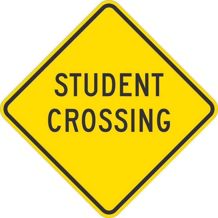 Student Crossing Traffic Sign