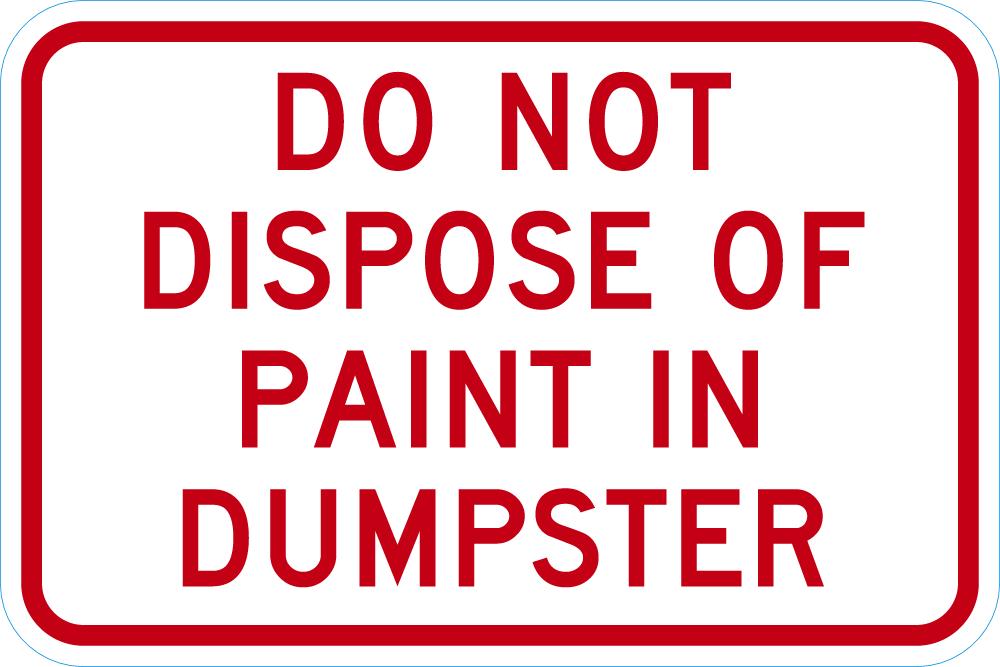 No Dumping Sign