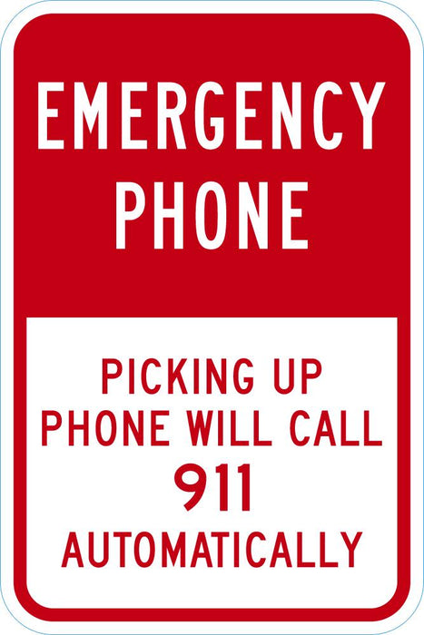 Emergency Phone Sign