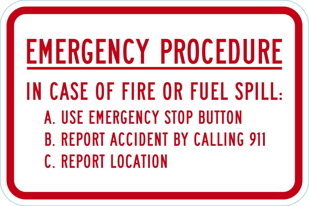 Emergency Procedure Sign