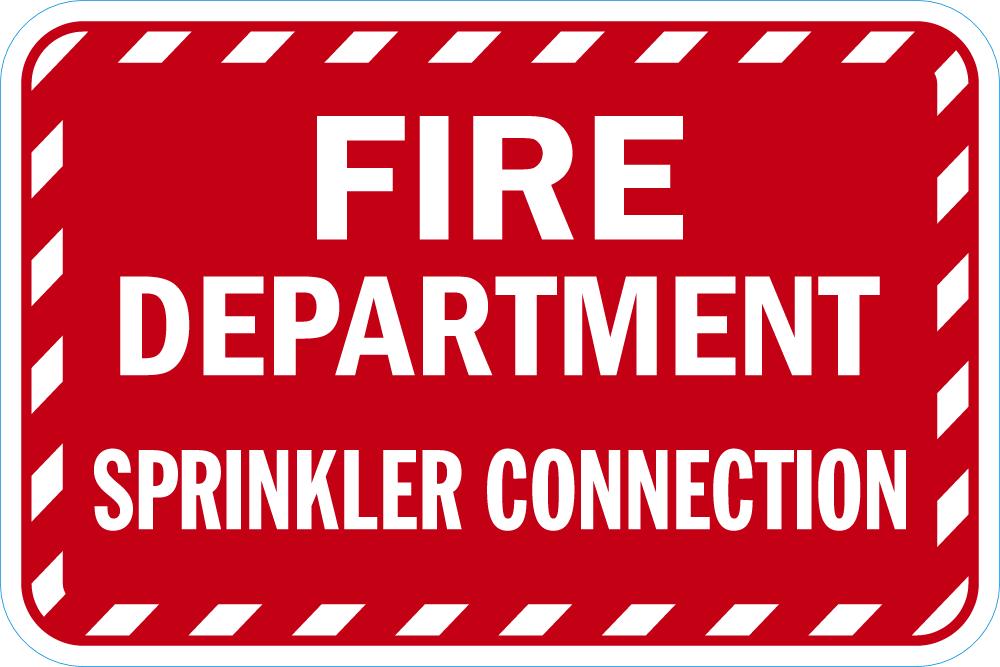 Fire Department Connection Sign — makesafetyvisible.com
