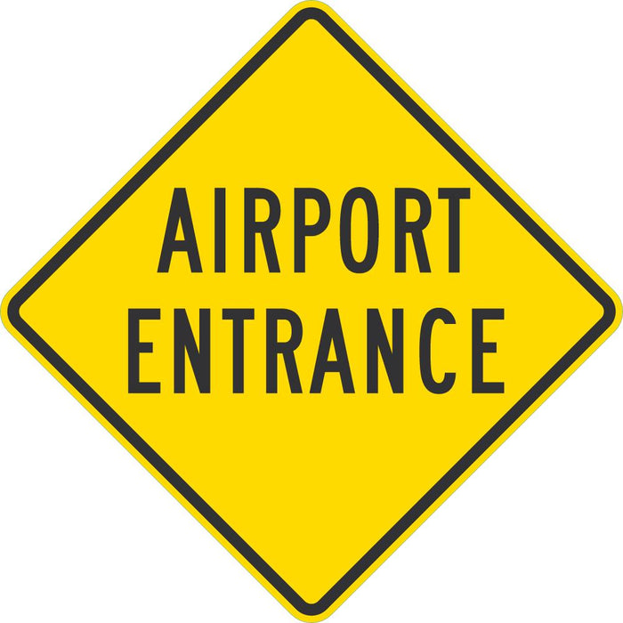 Airport Entrance Traffic Sign