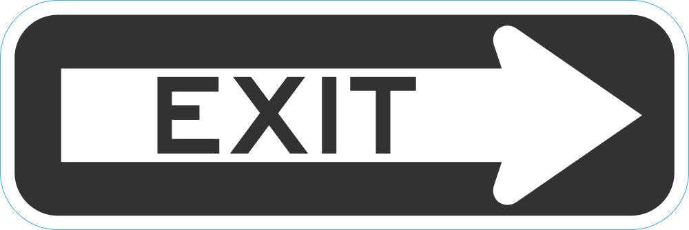 Exit Sign For Parking Lots