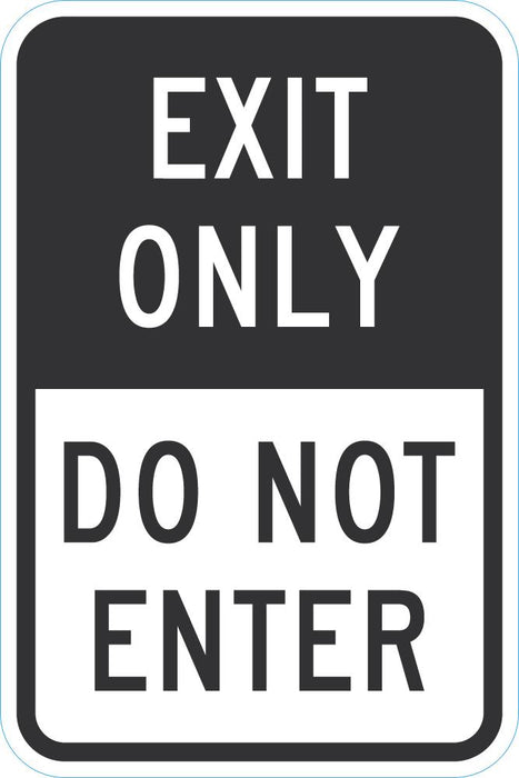 Exit Sign For Parking Lots