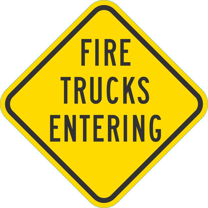 Fire Trucks Entance Sign