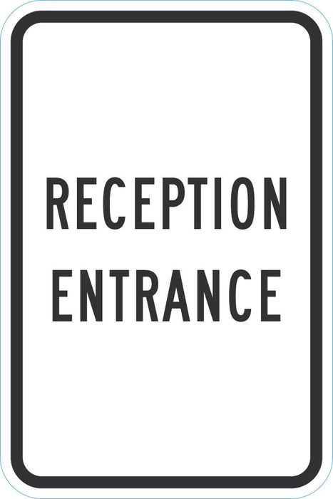 Entry Only Sign Reception Reception Entrance Sign — makesafetyvisible.com
