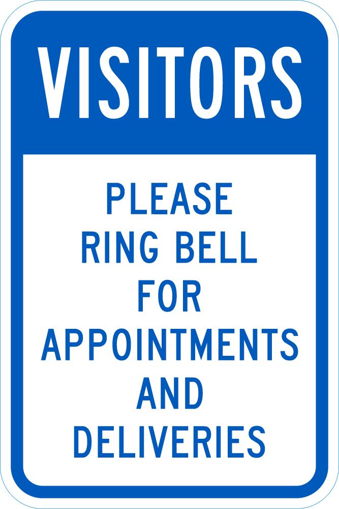 Please Ring Bell For Appointments and Deliveries Sign ...