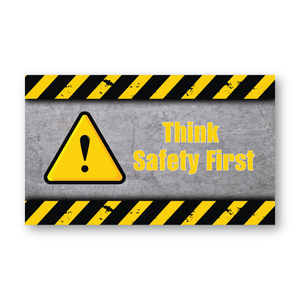 Think Safety First Banner | 3' x 5' Horizontal