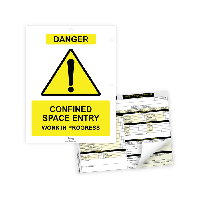 Confined Space Entry Work Permit
