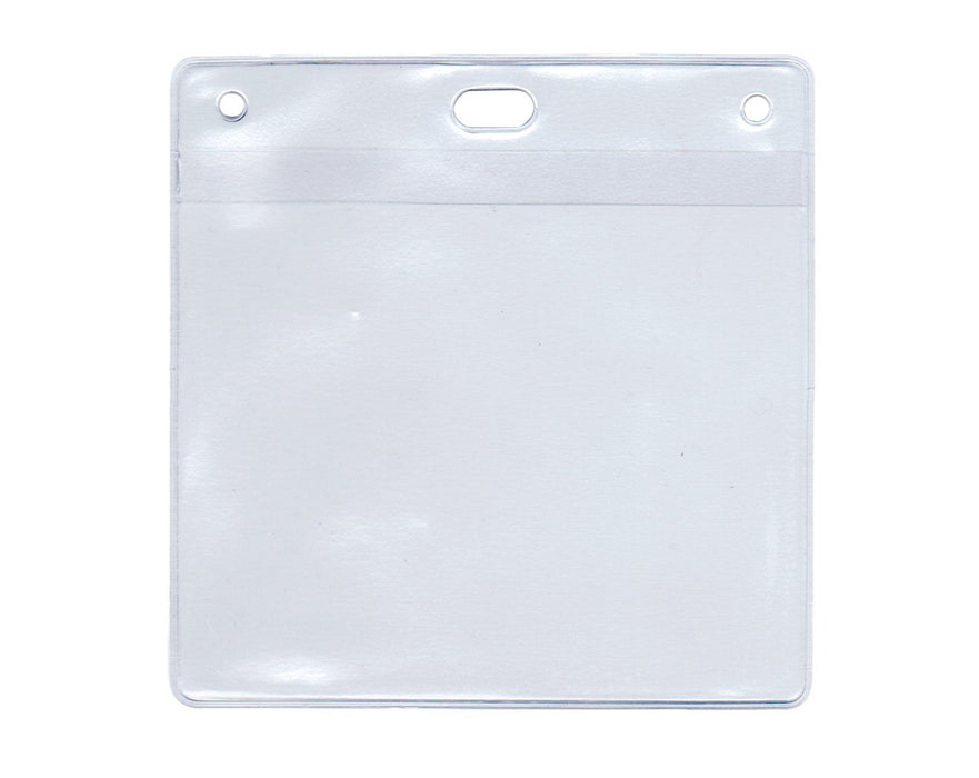 Budget Soft Plastic Pouch for 'BOOK & BADGE' Visitor Pass (per Pack of 10)