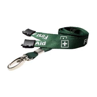 First Aider Pre-Printed Lanyard (per Pack of 10)