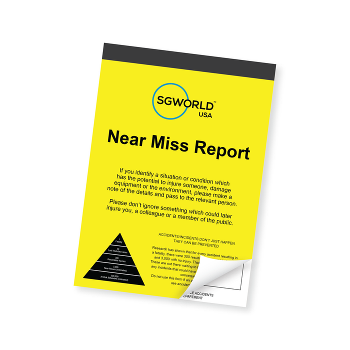 Near Miss Reporting Book