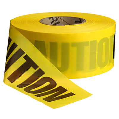 RK Safety High-Visibility Barricade Tape – Caution/Danger Tape, 3" X 1000 Ft Roll